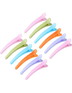 Pinzas para el cabello Sublaga 12 Pcs Diseño de Pato 8.9 cm 2