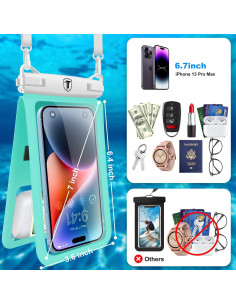 Bolsa Impermeable Njjex Doble Espacio para Teléfonos 2