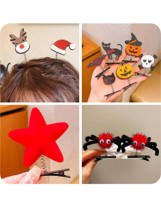 Clips de Pelo Alligator Beadthoven 30pcs Negros 4cm 2