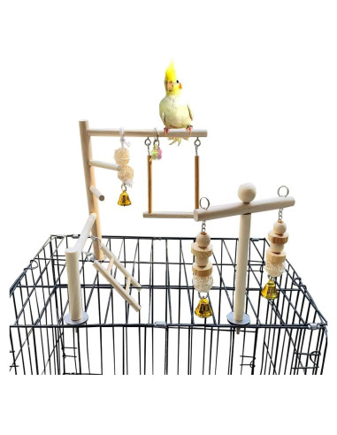 Parque de Aves PINVNBY 22x15x24 cm Juguete para Loros