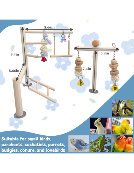 Parque de Aves PINVNBY 22x15x24 cm Juguete para Loros