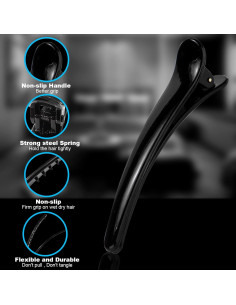 Clip para Cabello EWSNM, 12 Unidades Antideslizantes Multicolor 2