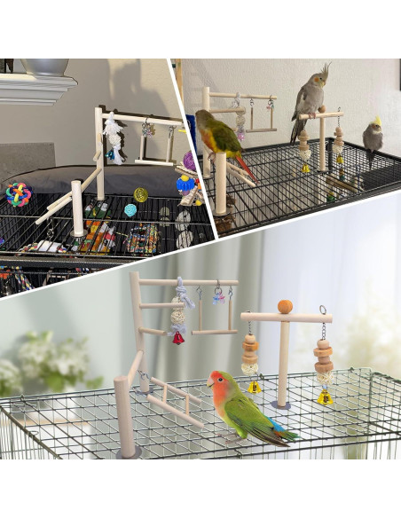 Parque de Aves PINVNBY 22x15x24 cm Juguete para Loros