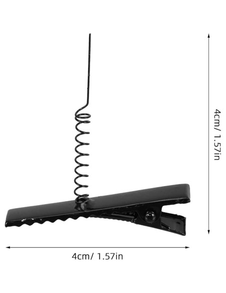 100 Clips de Pelo de Metal Abaodam 4cm para DIY y Estilo