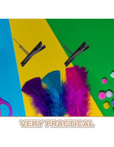 100 Clips de Pelo de Metal Abaodam 4cm para DIY y Estilo