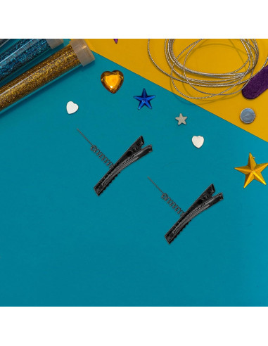 100 Clips de Pelo de Metal Abaodam 4cm para DIY y Estilo