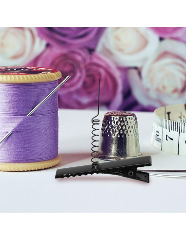 100 Clips de Pelo de Metal Abaodam 4cm para DIY y Estilo