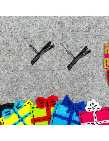 100 Clips de Pelo de Metal Abaodam 4cm para DIY y Estilo