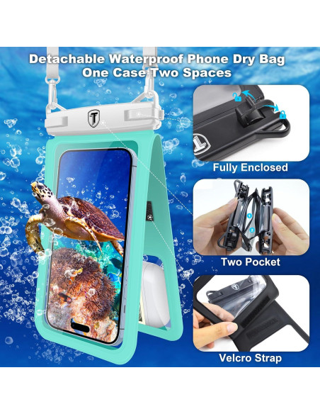 Bolsa Impermeable Njjex Doble Espacio para Teléfonos