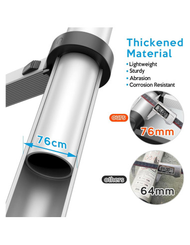 Escalera Telescópica UC UP CLIMBER 4.72m con Estabilizadores