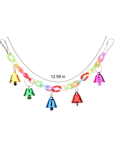 Puente Colgante para Hámster y Loro Hypeety con Campanas