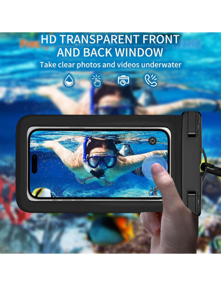 Paquete de 5 Fundas Impermeables IPX8 para Smartphone