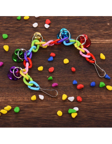 Puente Colgante para Hámster y Loro Hypeety con Campanas