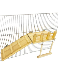 Escalera y Columpio de Madera para Periquitos CAREUPET 2