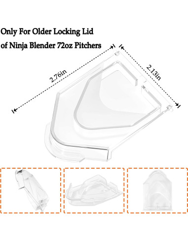 Tapa de Reemplazo para Licuadora Ninja 72oz - Compatible BL660 BL740