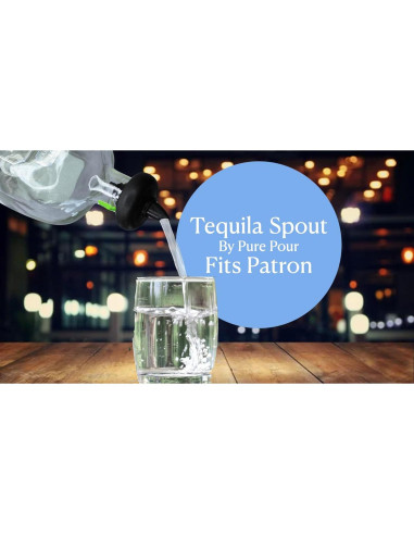 Vertedor de Tequila Pure Pour - Antigoteo para Botellas Acampanadas
