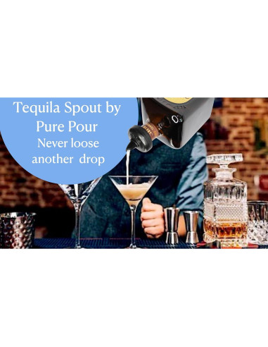 Vertedor de Tequila Pure Pour - Antigoteo para Botellas Acampanadas