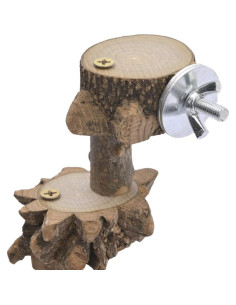 Juguete para Periquitos Luonfels con Escalera de Madera 4 Pasos 2