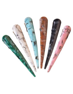 Clips de Pelo Cocodrilo Beaupretty - 6 Piezas Acrílico Color Aleatorio