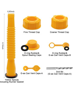 Kit de Reemplazo de Boquillas para Tanques Xxzhiho - 19 Piezas 2