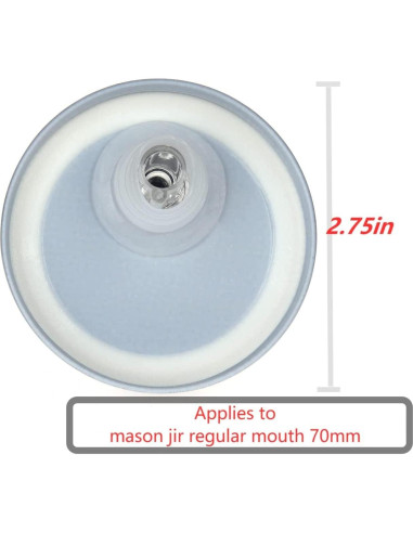 Picos de Vertido para Tarros Mason ziHenryDa 70mm Oro Rosa 4-Pack