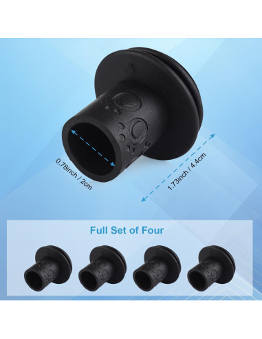 Tapas de Desagüe para RV Safoner - 4 Piezas Protección Goma