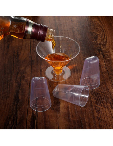 36 Cubiertas de Vertedor PVC Transparente para Botellas de Licor