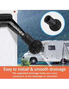 4 Tapas de Salida de Canalón para RV Toldear TR-DT 2