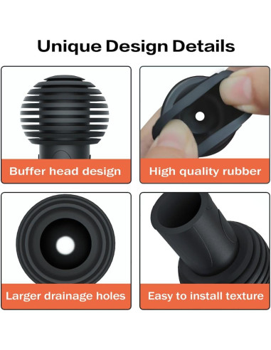 4 Tapas de Salida de Canalón para RV Toldear TR-DT