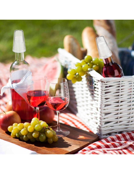 36 Cubiertas de Vertedor PVC Transparente para Botellas de Licor