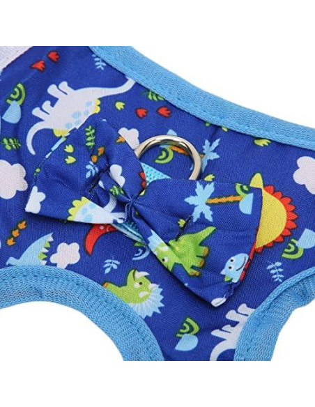 Arnés y Correa para Mascotas Pequeñas Pssopp - Diseño Dinosaurio