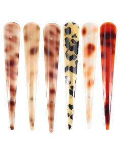 Pinzas para el cabello Beaupretty Duckbill, 6 piezas grandes