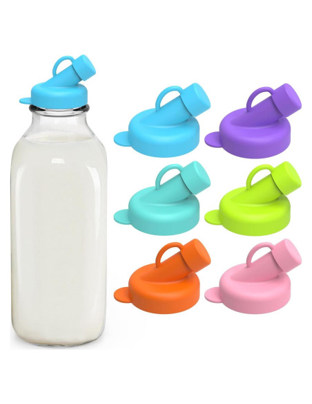 Tapas de Silicona SOPHICO para Botellas de Leche 48mm - 6 Piezas Tapas de Silicona SOPHICO para Botellas de Leche 48mm - 6 Piezas