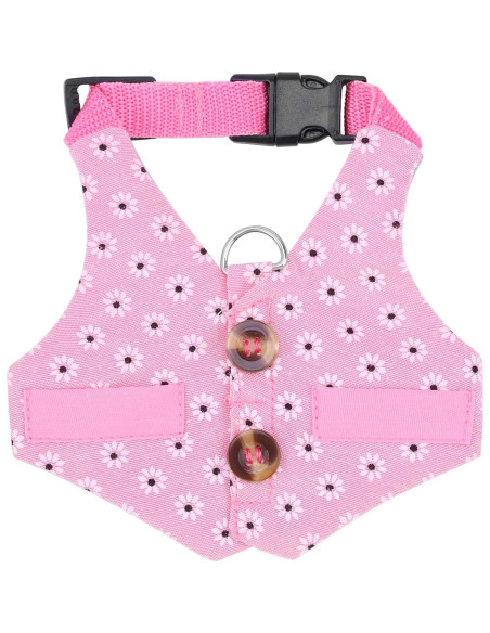 Arnés y Correa Ajustable para Conejo Timwaygo Rosa L