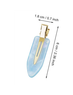Clips para el Cabello Sin Pliegues Mini Skater Azul 2PCS 2
