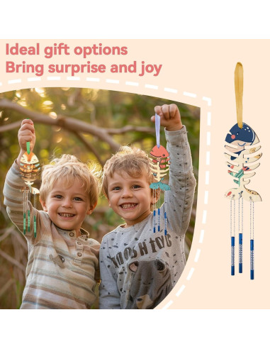 Kit de Móvil DIY RAINFLOW para Niños - 12 Piezas de Madera