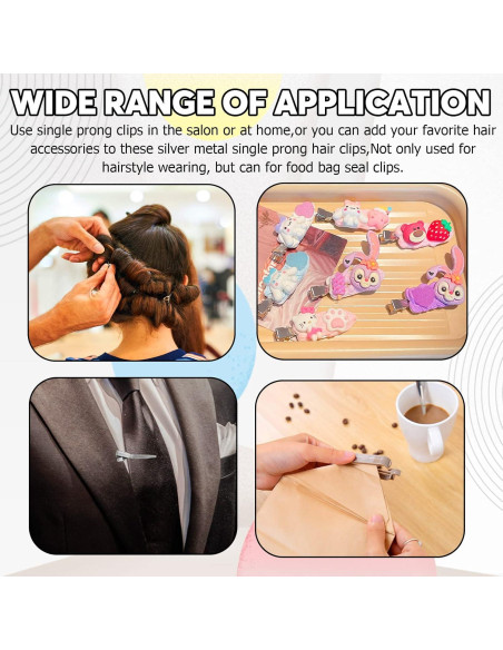50 Clips de Peinar Wokape de Metal 3.6 cm para Cabello 50 Clips de Peinar Wokape de Metal 3.6 cm para Cabello