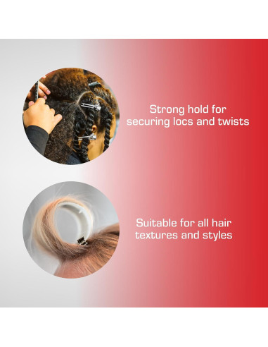 Clips de Pelo RED by Kiss 80pcs 4.45 cm Metal Duraderos