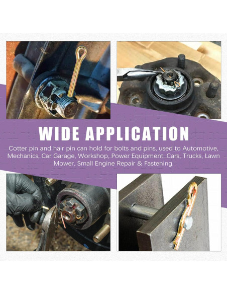 Kit 208 Pasadores de Seguridad Acero Inoxidable Swpeet