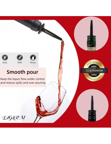 Vertedores Rápidos LEGERM para Botellas de Licor y Aceite