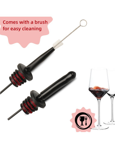 Vertedores Rápidos LEGERM para Botellas de Licor y Aceite