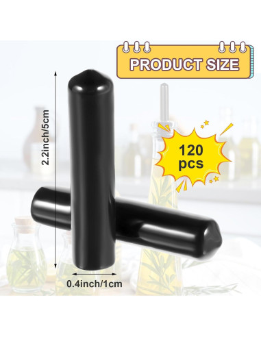 120 Cubiertas de Vertedor de Botellas de Licor Tobeelec