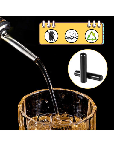 120 Cubiertas de Vertedor de Botellas de Licor Tobeelec