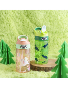 Set de 2 Botellas de Agua Zak Designs 0.47L Unicornio y Dino 2