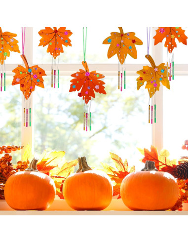 Kit de Manualidades Hmxpls - 9 Campanas de Viento de Madera