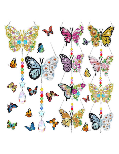 Kit 8 Pcs Atrapa Sol Pintura Diamante Giegxin 20 cm Kit 8 Pcs Atrapa Sol Pintura Diamante Giegxin 20 cm