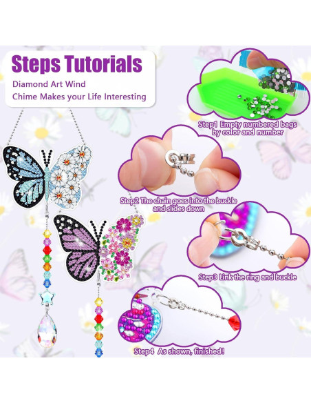 Kit 8 Pcs Atrapa Sol Pintura Diamante Giegxin 20 cm Kit 8 Pcs Atrapa Sol Pintura Diamante Giegxin 20 cm