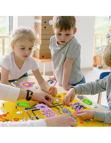 6 Piezas Kit de Pintura de Diamantes Pecopcock Primavera