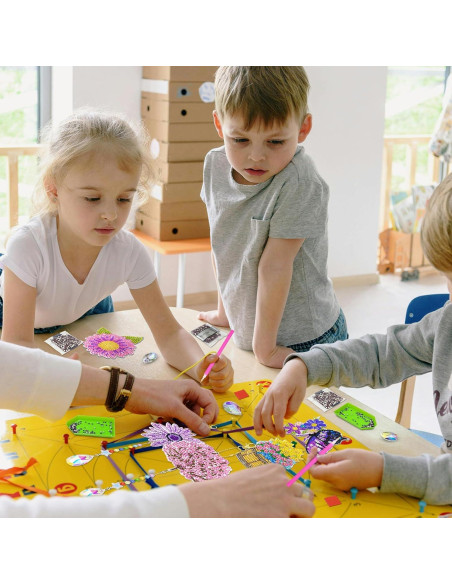 6 Piezas Kit de Pintura de Diamantes Pecopcock Primavera