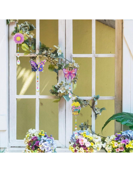 6 Piezas Kit de Pintura de Diamantes Pecopcock Primavera